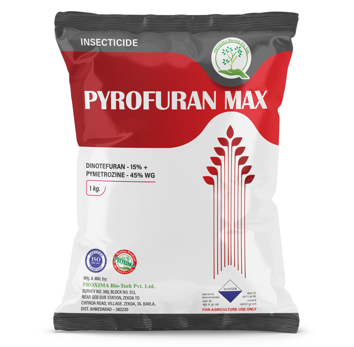 Dinotefuran - 15% + Pymetrozine - 45% WG